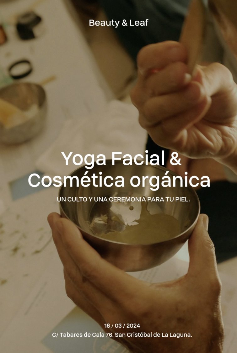 Taller Yoga Facial & Cosmética orgánica